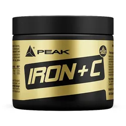 PEAK Iron + C - 120 Tabletten I Eisen Bisglycinat I Vitamin C I Nährstoffversorgung I hohe Bioverfügbarkeit I Immunsystem I Energiestoffwechsel I Sauerstofftransport I vegan I glutenfrei 900 g