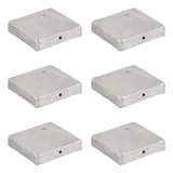 vidaXL Pfostenkappen Pyramide 71 x 71 mm 6 St.