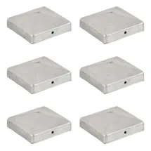 vidaXL Pfostenkappen Pyramide 71 x 71 mm 6 St.