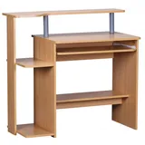 KADIMA DESIGN Computertisch ELBTRAUM: Intelligenter Tastaturauszug, Großzügige Arbeitsfläche, Langlebig und Pflegeleicht.