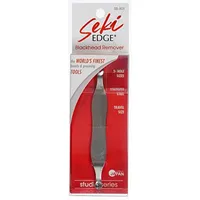 Seki Edge SS-801 | Made in Japan | Mitesserentferner aus Edelstahl | 105 mm Beauty-Tool mit 2,5 mm & 1,5 mm Schlaufen | Für Nase, Kinn und gezielte Porenpflege