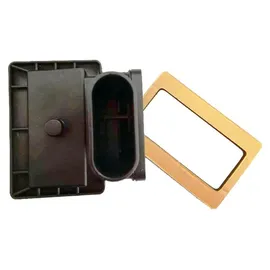keenberk Überlauf 90° für Küchenspüle rechteckig 54 x 80 mm Edelstahl