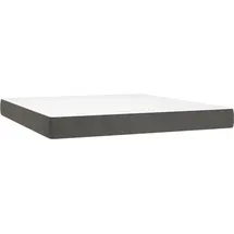 vidaXL Taschenfederkernmatratze Dunkelgrau 180 x 200 cm H3