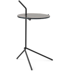 &Tradition - Halten Side Table SH9, Rauchglas / warmes Schwarz
