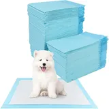 100 Stück Trainingspads für Hunde und Welpen, 33 x 45cm Welpen Unterlagen, Inkontinenzunterlage Einweg für Hunde, Welpenunterlagen Auslaufsicheres 5-lagiges Design, Urin Unterlage Hund