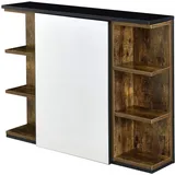 [en.casa] Harstad 80 cm braun/schwarz