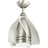 Licht-Erlebnisse Erin 38 cm Deckenventilator Beige