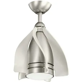 Licht-Erlebnisse Erin 38 cm Deckenventilator Beige