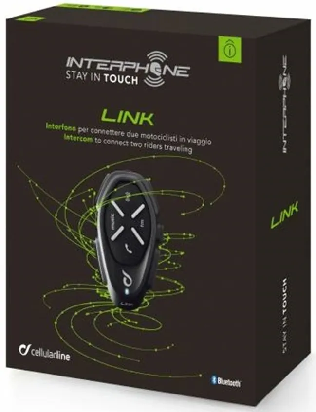 Interphone Link Bluetooth Kommunikationssystem, schwarz
