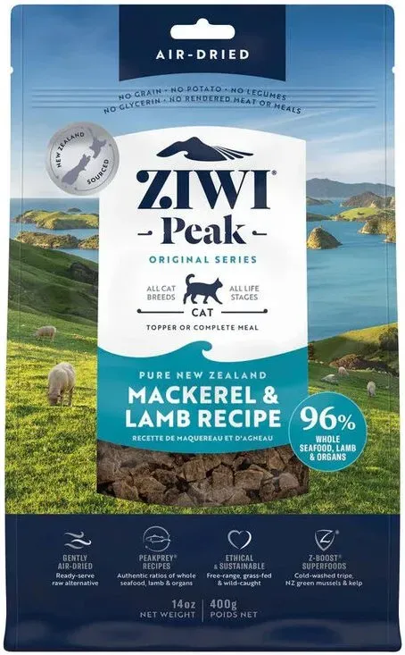 Ziwi Peak Katzenfutter sanft luftgetrockneter Makrele & Lamm 1 kg