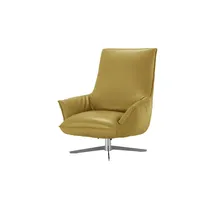 KOINOR Sessel Isira Leder 80 x 102 x 102 cm Grün drehbar mit Kopfteil