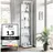 K-Möbel Glasvitrine C1014 176 x 37 x 33 cm Weiß