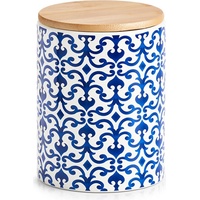 Neuetischkultur Vorratsdose mit Bambusdeckel, Vorratsbehälter, Blau