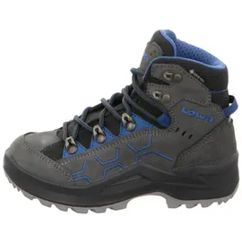 Lowa Kody Evo GTX Mid Junior (Veloursleder, wasserdicht) anthrazitgrau/blau Kinder