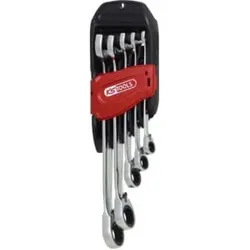 KS Tools DUO GEAR Ringmaulschlüssel-Satz,Maul-Ratschenfunktion,5-teilig, umschaltbar