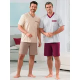 Witt Schlafanzug Shortys . (2 tlg) beige|bunt|grau|rot 52/54