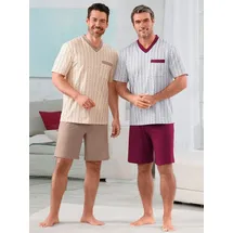 Witt Schlafanzug Shortys . (2 tlg) beige|bunt|grau|rot 52/54