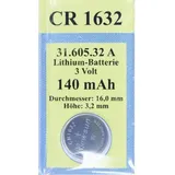 Vielstedter Elektronik Batterien Lithium 3V CR 1632