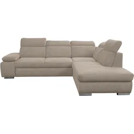 werk2 Eckcouch Cord 2-Sitzer Beige