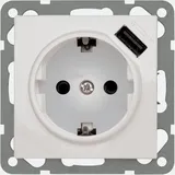 PEHA Elektro GmbH & Co. KG Peha Universelle USB-Steckdose D 6511.03 SI USB