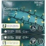 Kaemingk Lumineo LED Lichterkette Compact grün 11 Meter 500 Lichter - warmweiß / klassisch warm