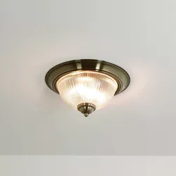 Licht-Erlebnisse Jugendstil Leuchte für die Decke 2xE14 messing-farben