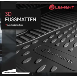 Element 3D Gummimatten Passgenaue Fußmatten OPEL Corsa F 2019- Hb 4tlg