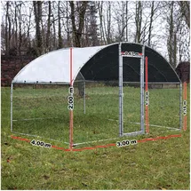 fudajo Freilaufgehege XXL 2 x 2,95 x 2 m mit Sonnendach