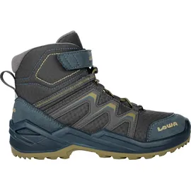 Lowa Maddox Warm GTX Mid Kinder Petrol/Senf 30