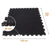 etm Puzzle-Stallmatte aus Gummi Stallboden 100 x 100 cm