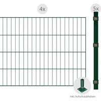 Arvotec Einstabmattenzaun "ESSENTIAL 80 zum Aufschrauben" Zaunelemente Zaunhöhe 80 cm, Zaunlänge 2 - 60 m Gr. H/L: 80 cm x 8 m H/L: 80 cm, grün (dunkelgrün) Zaunelemente