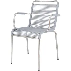Fiam Mya Spaghetti Stapelsessel 57 x 52 x 85 cm grau