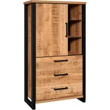 Home Affaire Highboard 87 x 155 x 45 cm Schwarz