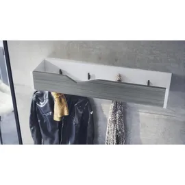 Vladon Garderobenpaneel Kolmio 83,5 x 12,5 x 21 cm Weiß