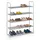 Relaxdays Schuhregal 90 x 114,5 x 31 cm silber