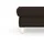 sit&more Hocker Marano mit Stauraum 102 x 43 x 67 cm Braun