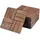 casa.pro Klickfliesen Alliste 10er Set 12 Lamellen 0,9 m2 beige/braun