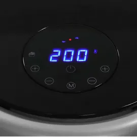 Jago® Heißluftfritteuse 5.5L - 1700 Watt, LED Display mit Touchscreen, 7 Programme, 60 min Timer, Ohne ÖL, Schwarz - Airfryer, Heißluf... - Schwarz