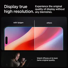 SPIGEN Displayschutzfolie für iPhone 16 Pro transparent