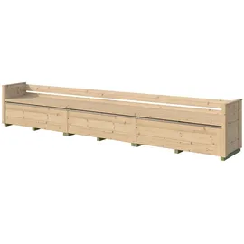 Weka Sitzbank Killarney Braun 285 x 285 x 63 cm