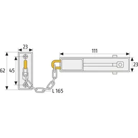 ABUS SK66 Türkette Weiß