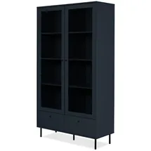 furn.design Vitrine Barina 100 x 183 x 40 cm Blau