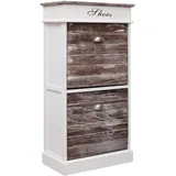 vidaXL Schuhschrank 50 x 28 x 98 cm braun / braun