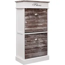 vidaXL Schuhschrank 50 x 28 x 98 cm braun / braun