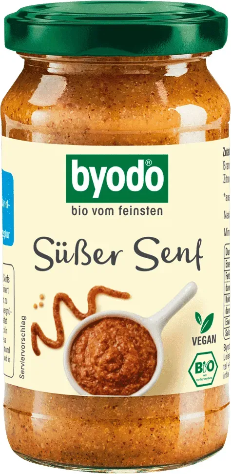 Preisvergleich Produktbild BYODO Süßer Senf (200 ml) Bio