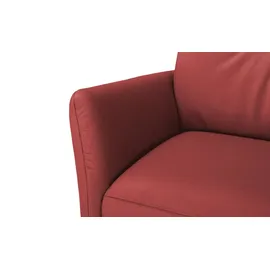 Max Schelling Sessel Elmira Leder 81 x 120 x 92 cm Rot elektrisch, drehbar