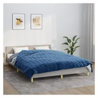 vidaXL Gewichtsdecke Blau 200x220 cm 9 kg Stoff