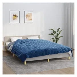 vidaXL Gewichtsdecke Blau 200x220 cm 9 kg Stoff