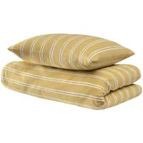 SCHIESSER Uncover by Schiesser Bettwäscheset Colorado - Renforcé - 2-teilig - 135x200cm - Senf