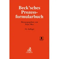 C.H. Beck Verlag Beck'sches Prozessformularbuch